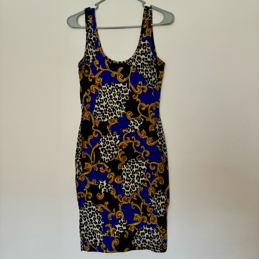 Fun print bodycon dress